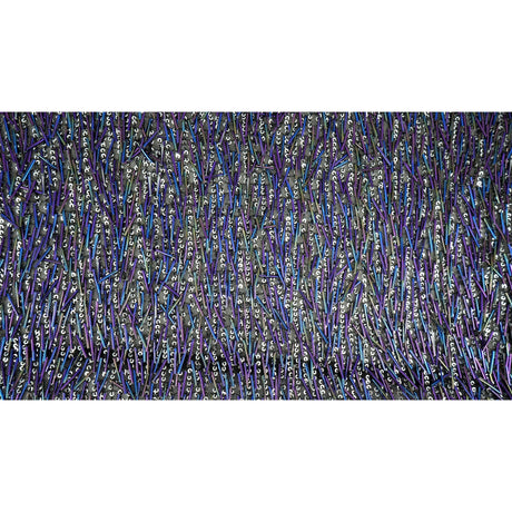 Gleam Beaded With Sequins Stretch Mesh Fabric - Irid Black, 53/54" Width (1 Yard)