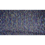 Beaded Sequin Stretch Mesh Fabric Irid Black