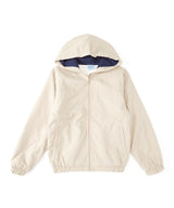 Boys Windbreaker Jacket - Fleece Lined Windbreaker Fabric, Khaki, White, Black, Navy, Hooded, Zipper Closure (1 Unit)