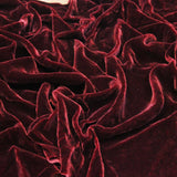 Premium Silk Rayon Velvet Fabric - Azalea, 45" Width (1 Yard)