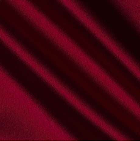 Burgundy Crepe Back Satin Fabric,
