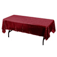 Burgundy Glitz Sequin Rectangular Tablecloth 60 x 108″