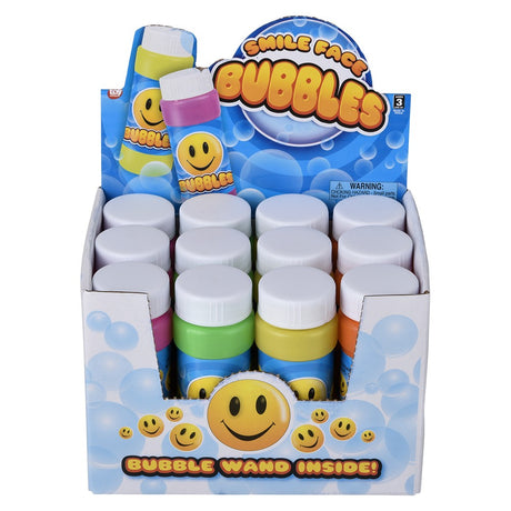 Bubble Bottle Smile Face 2oz (1 DZ)