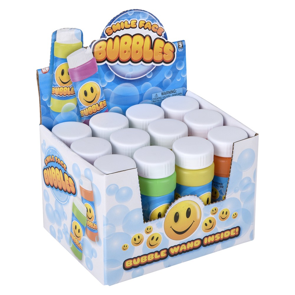 Bubble Bottle Smile Face 2oz (1 DZ)