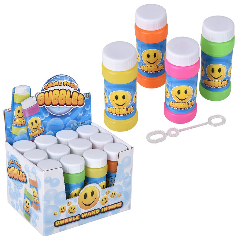 Bubble Bottle Smile Face 2oz (1 DZ)