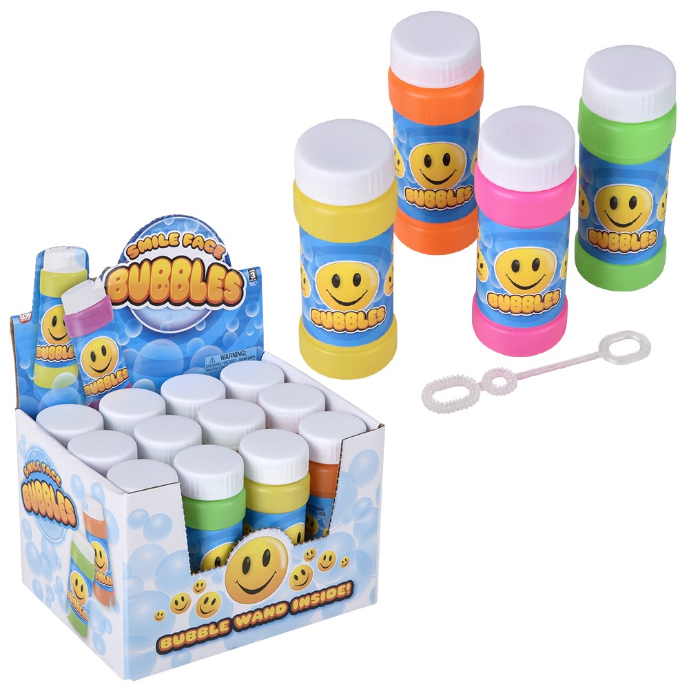 Bubble Bottle Smile Face 2oz (1 DZ)
