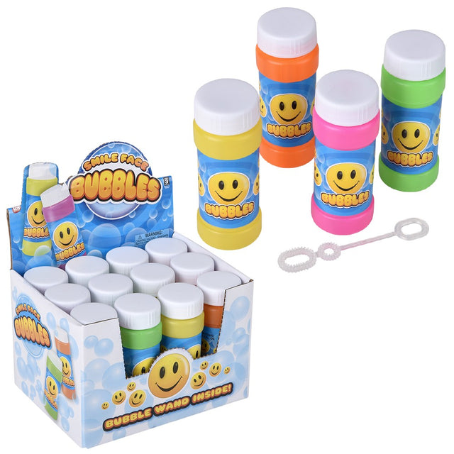 Bubble Bottle Smile Face 2oz (1 DZ)