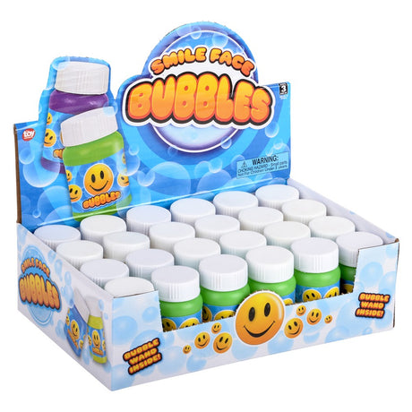 Bubble Bottle Mini Smile Face 1oz (1 DZ)