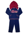 Boy's Basketball All-Star Warm Fleece Tracksuit - Navy, Black, Grey (1 Set)