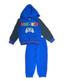 Boys Gamer Tracksuit Polyester Fabric - Embroidery, Red, Royal Blue, Navy (1 Set)