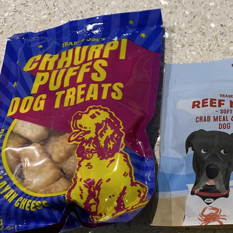 Trader Joe’s Chhurpi Puffs Dog Treats | Dried Himalayan Cheese | 4 Oz