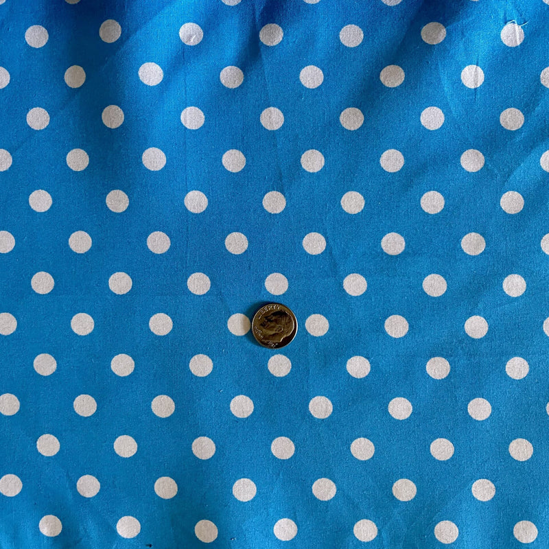 1 Yard Multi-Color Small Polka Dot Poly Cotton Fabric for Crafts Bedding Sewing Masks 60" Width