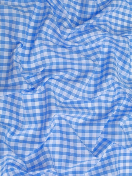 Gingham 1/4" Checkered Poly Cotton Fabric - Checkered Pattern, 57/58" Width (1 Yard)
