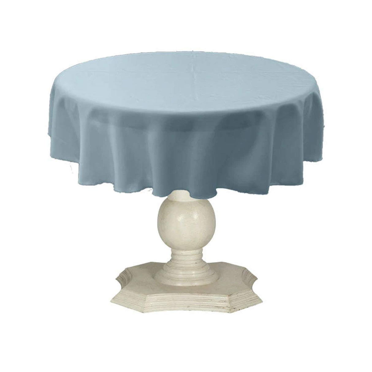 Tablecloth Dull Bridal Satin Fabric - Solid Color, 42" Round (1 Piece)