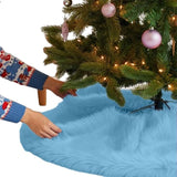 Faux Fur Christmas Tree Skirt 30 Inch