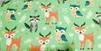 Flannel Fabric Baby Forest Animal Woodland Animals David Textiles