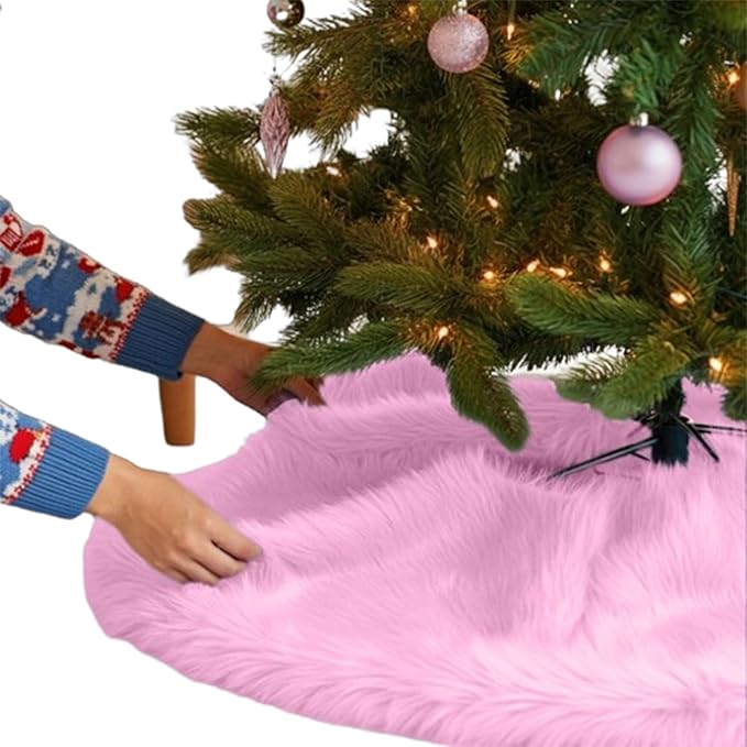 Faux Fur Christmas Tree Skirt 36 Inch