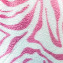 Zebra Print Fleece Polyester Fabric - Zebra Print, 60" Width, 280 GSM (1 Yard)