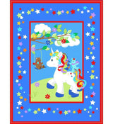 Fabric Panel Baby Quilt Baby Shower Gift MDG 36 x 45