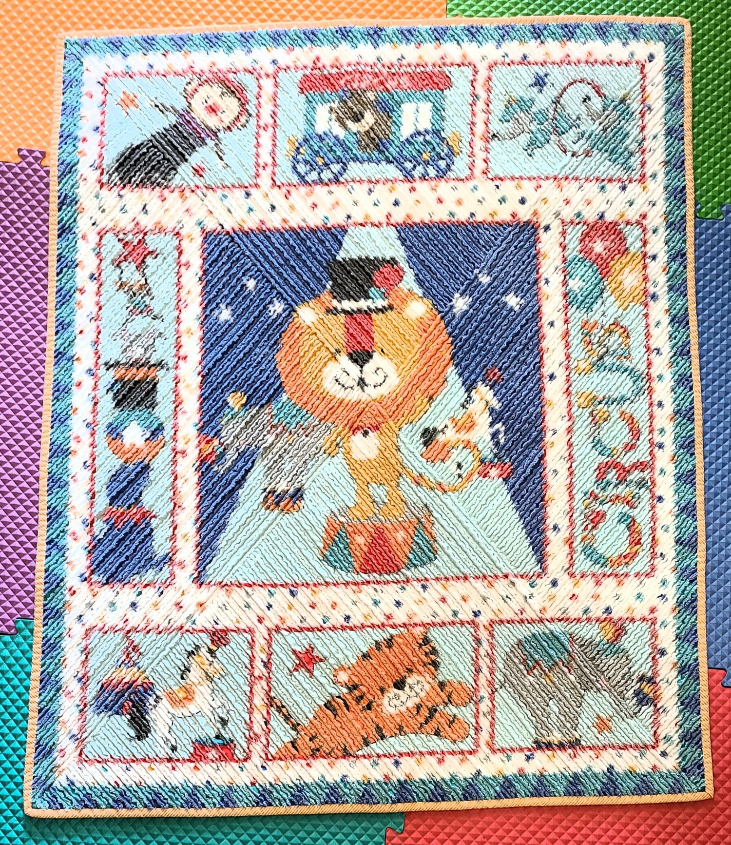 Fabric Panel Baby Quilt Baby Shower Gift MDG 36 x 45