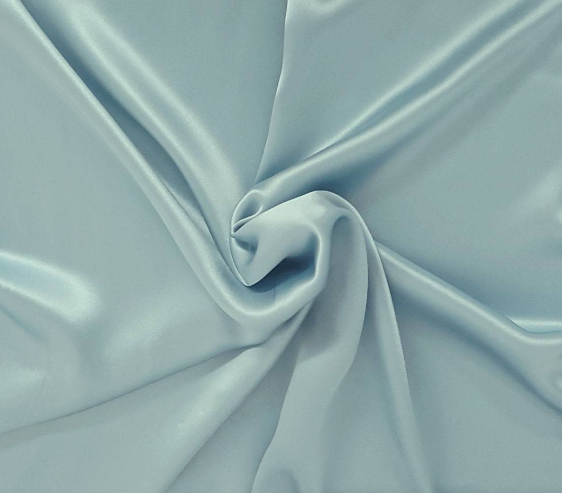 Silk Charmeuse Baby Blue Fabric