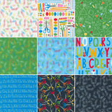 Cotton Fat Quarter Bundle Back to School Set of 18