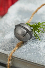 48” Galvanized Bells Garland with Country Check Bows