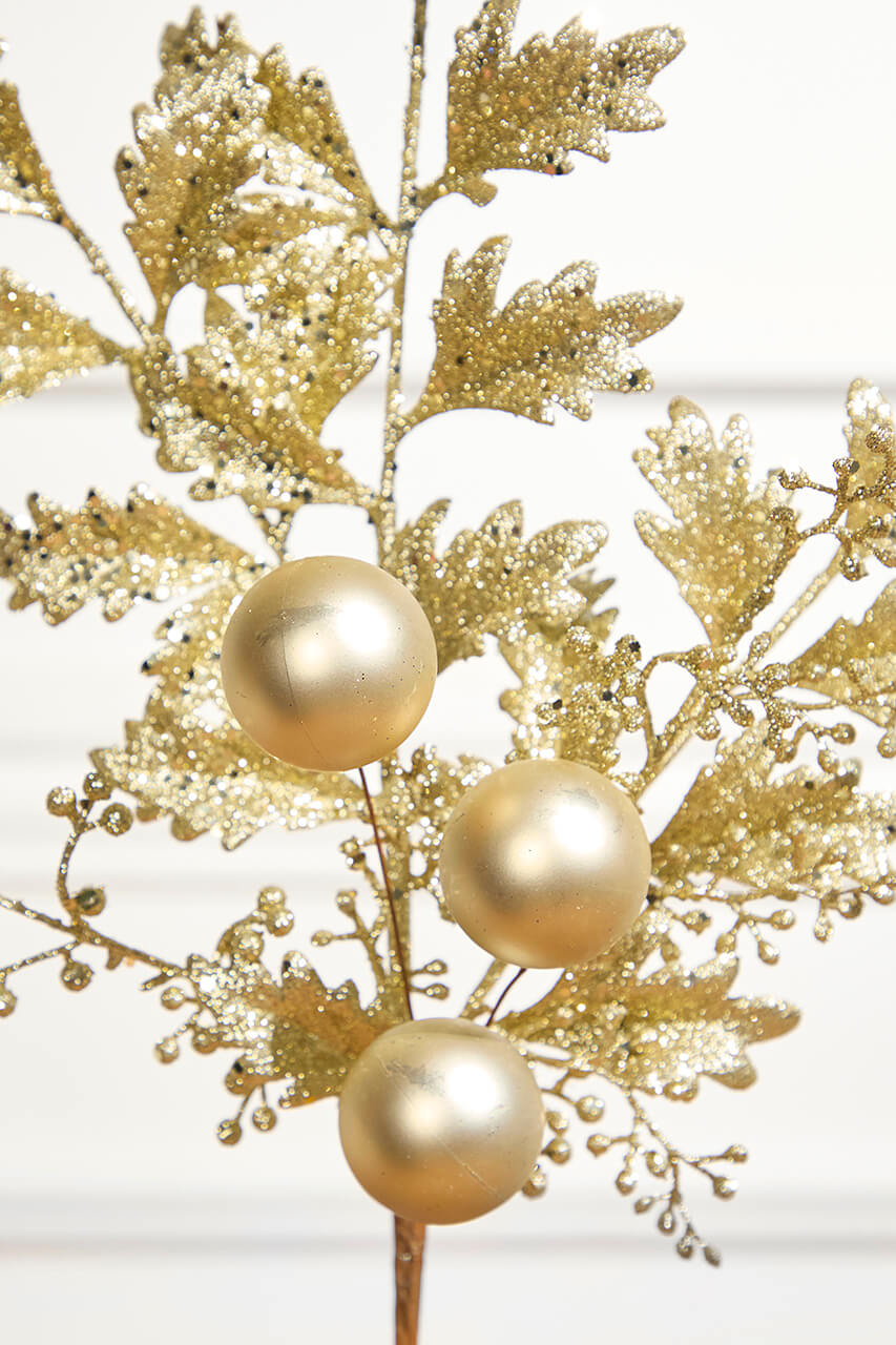 22" Ball Bead Spray - Gold