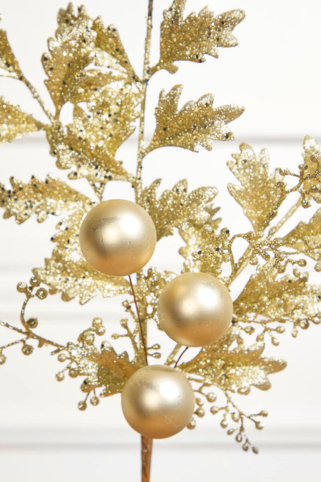 22" Ball Bead Spray - Gold