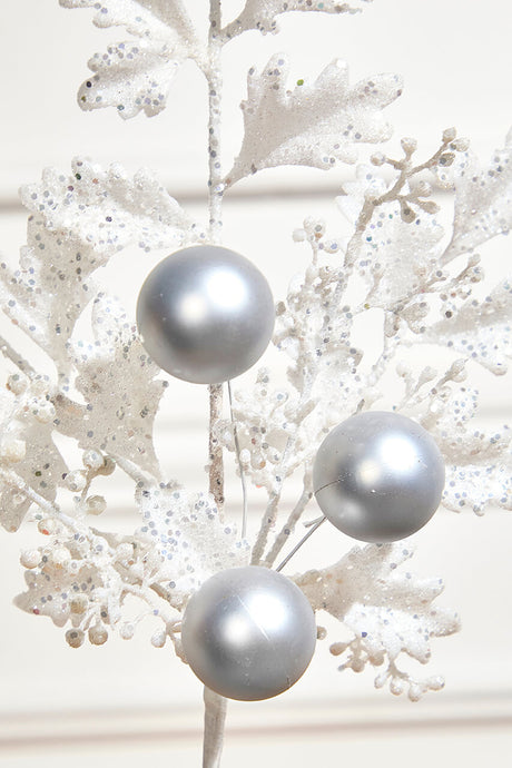 22" Ball Bead Spray - White