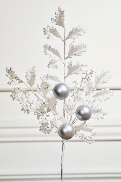 22" Ball Bead Spray - White