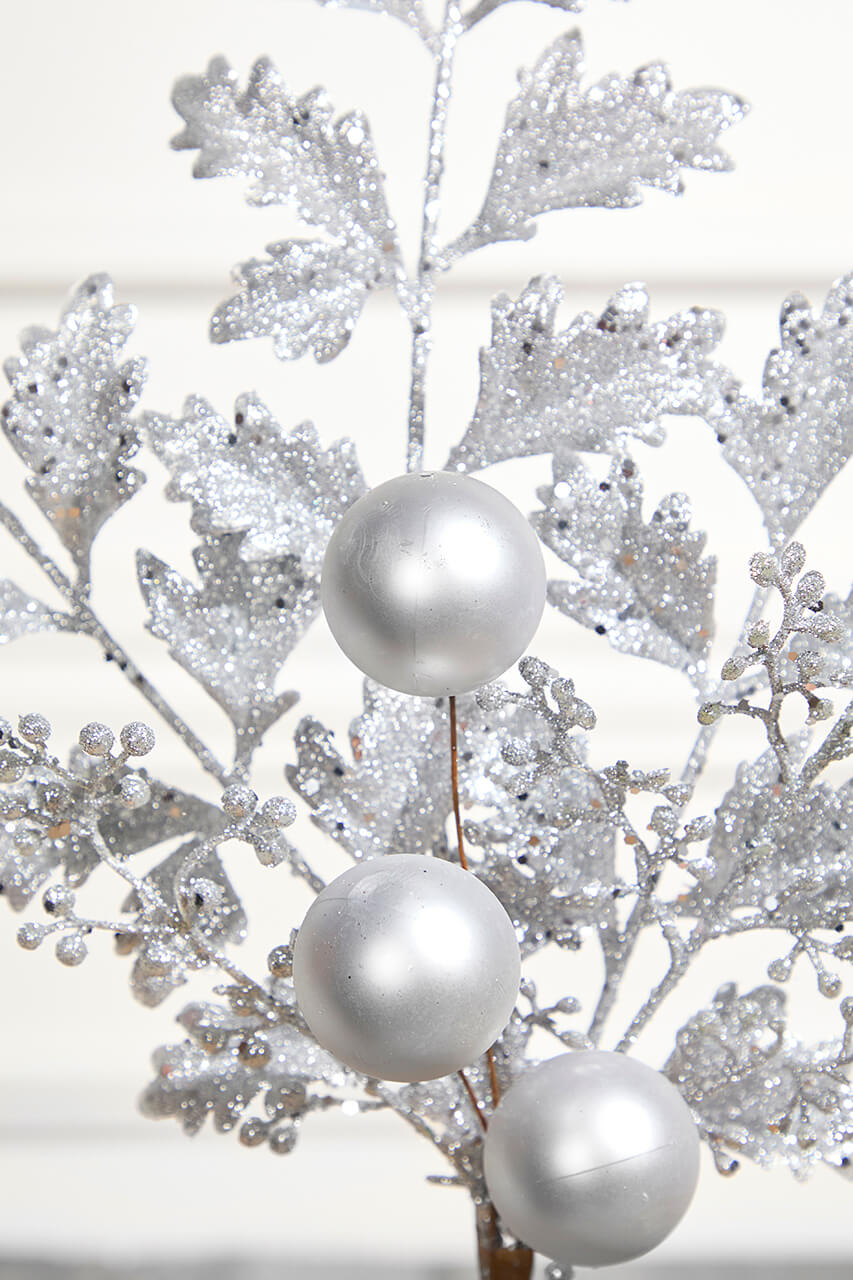 22" Ball Bead Spray - Silver