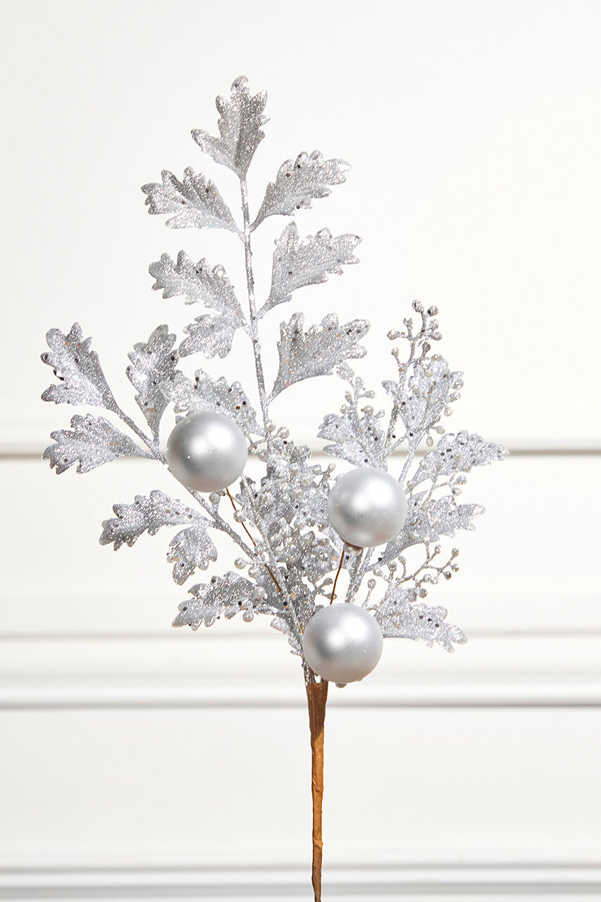 22" Ball Bead Spray - Silver