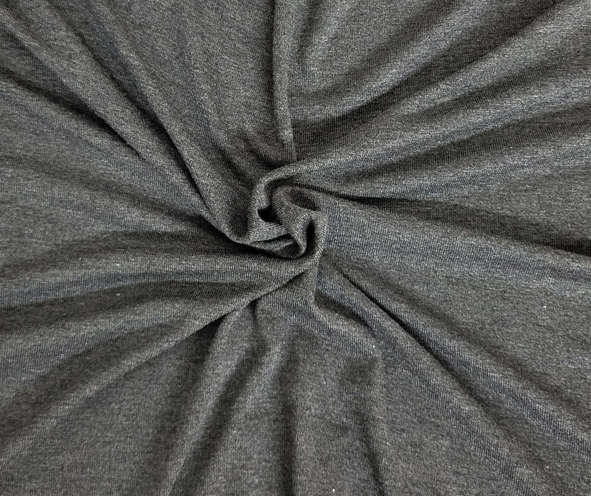 Bamboo Rib Knit Heather Charcoal