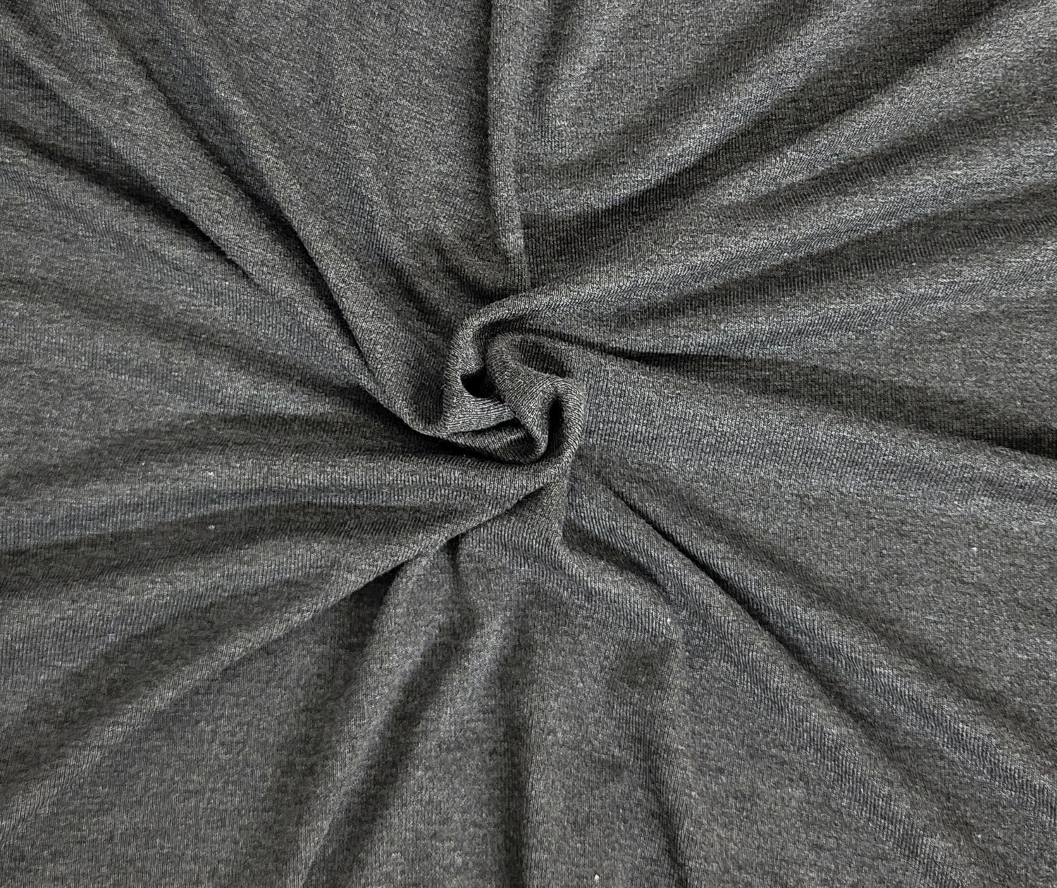 Bamboo Rib Knit Heather Charcoal