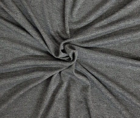 Bamboo Rib Knit Heather Charcoal