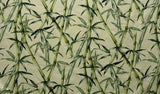 Cotton Upholstery Fabric Bamboo Branches & Leaves