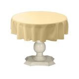 Tablecloth Dull Bridal Satin Fabric - Solid Color, 45" Round (1 Piece)