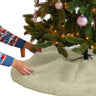 Faux Fur Christmas Tree Skirt 30 Inch