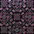 Foil Printed Spandex Bandana Fabric