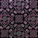 Foil Printed Spandex Bandana Fabric
