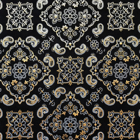 Foil Printed Spandex Bandana Fabric