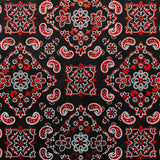 Foil Printed Spandex Bandana Fabric