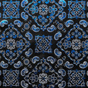 Foil Printed Spandex Bandana Fabric