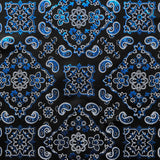 Foil Printed Spandex Bandana Fabric