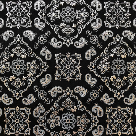 Foil Printed Spandex Bandana Fabric