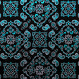 Foil Printed Spandex Bandana Fabric