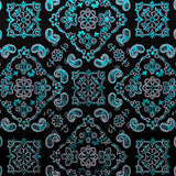 Foil Printed Spandex Bandana Fabric