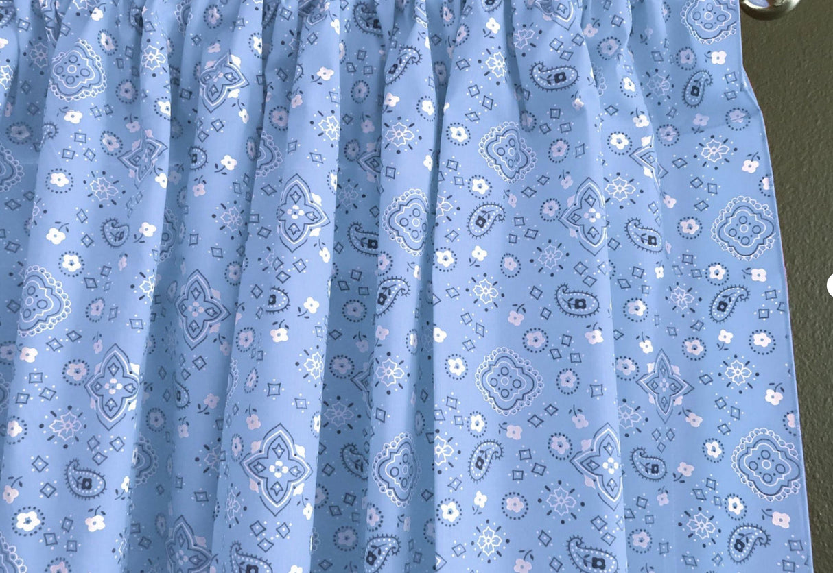 Bandana Cotton Print Polyester Cotton Broadcloth Fabric - Multiple Colors, 58/60" Width (1 Yard)
