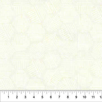 Cotton Print Banyan Cream Hexies Neutral 44/45 Fabric